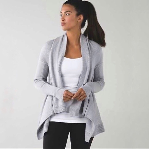 lululemon athletica Sweaters - Lululemon Wrap It Up Sweater Merino Wool